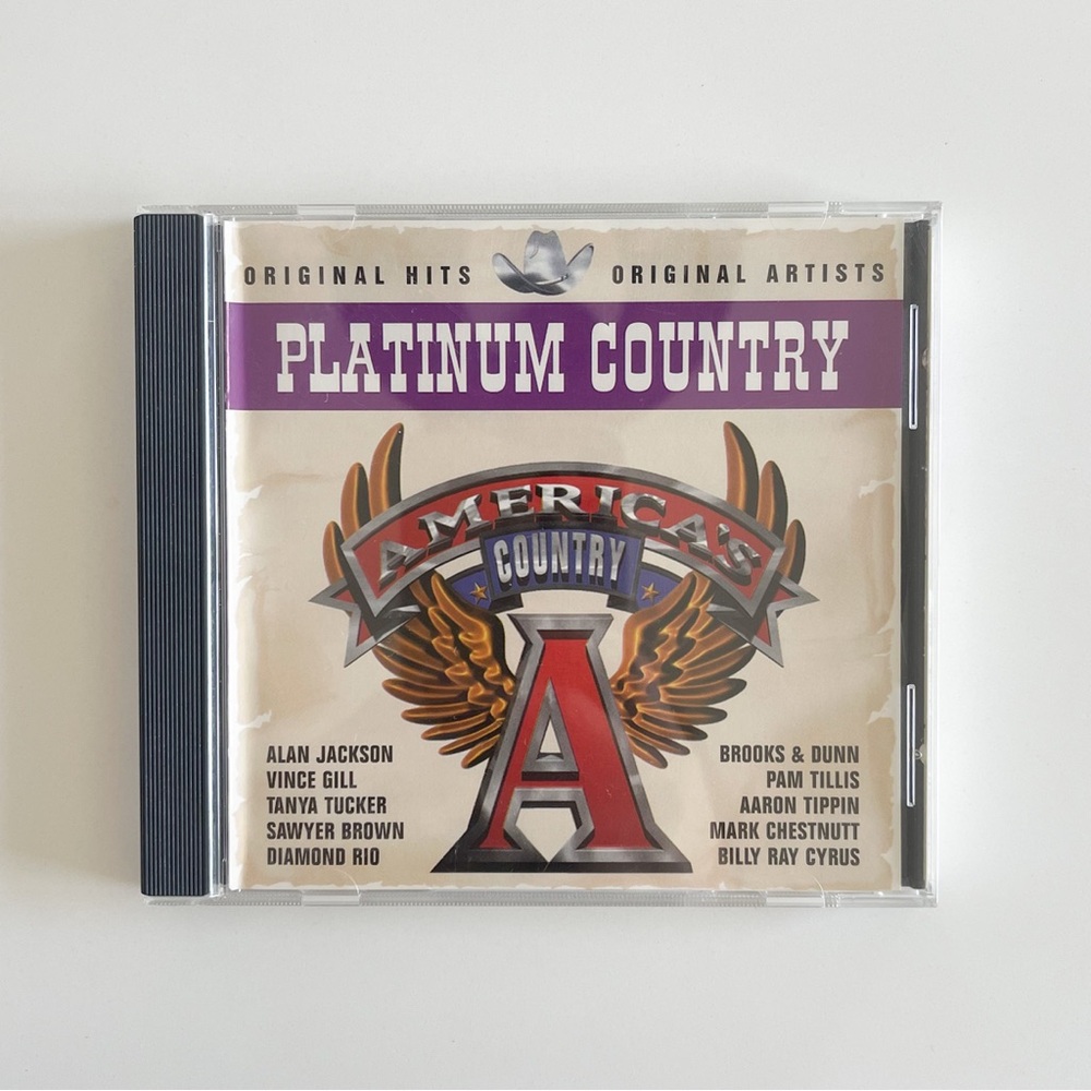 Platinum Country Original Hits Original Artists CD 10 Tracks 1993